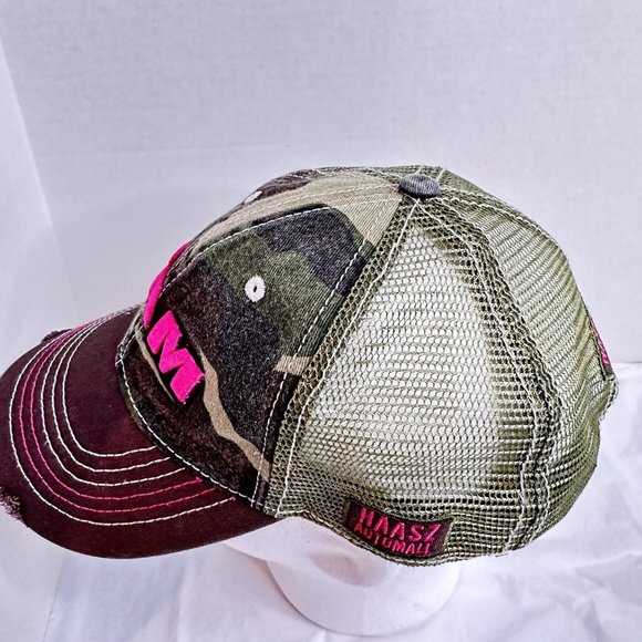 Dodge Ram Pink Logo Camouflage Snapback Hat Cap Trucker Camo Ravenna Ohio - Picture 3 of 6